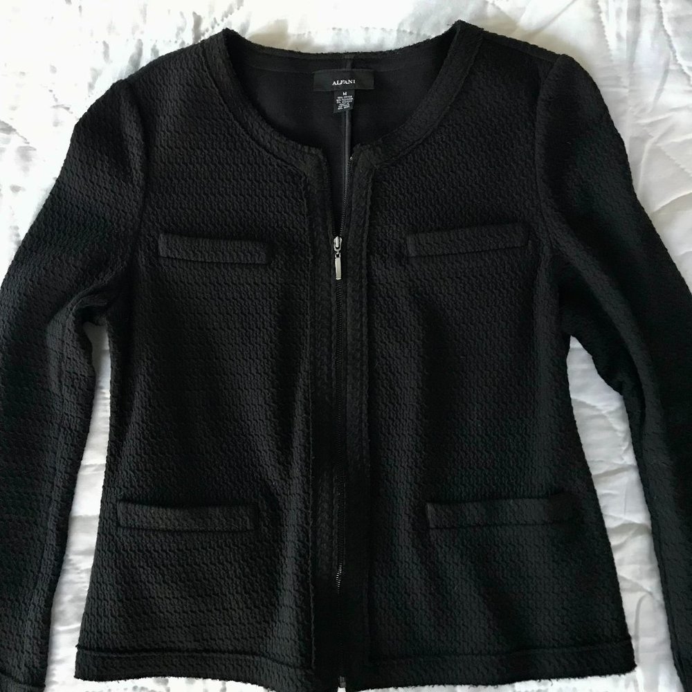 Alfani Knit Jacket Sz M